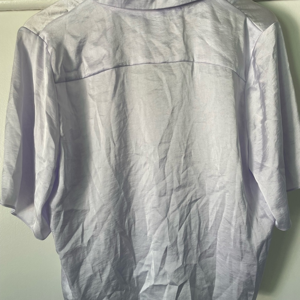 Aritzia Wilfred iced Lavender Button-Up top - Picture 5 of 5
